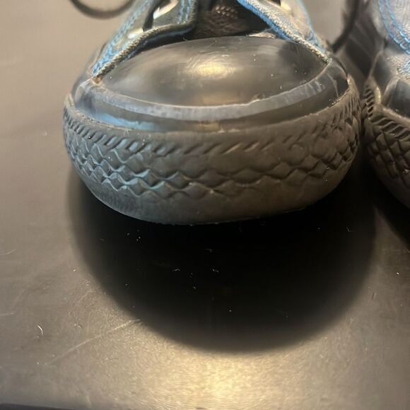 Boys Converse All Star Sneakers size 10.5 Blue/black/camo/plaid - Picture 8 of 11